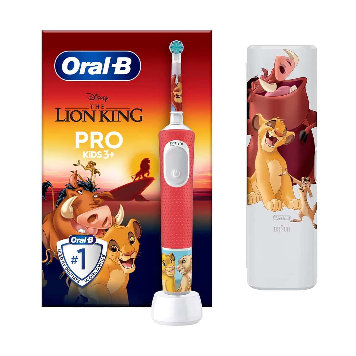 فرشاة أسنان قابلة للشحن مع علبة سفر من أورال-بي طراز برو D103 Oral-B