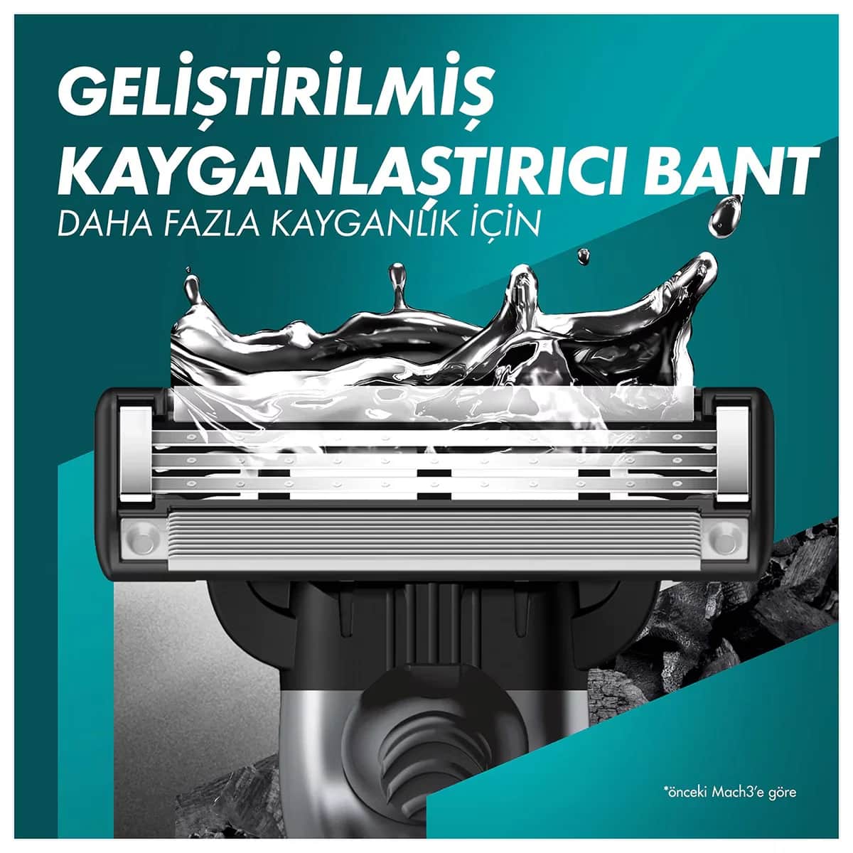 شفرات حلاقة جيليت M3 بالفحم + مجموعة شفرات احتياطية Gillette
