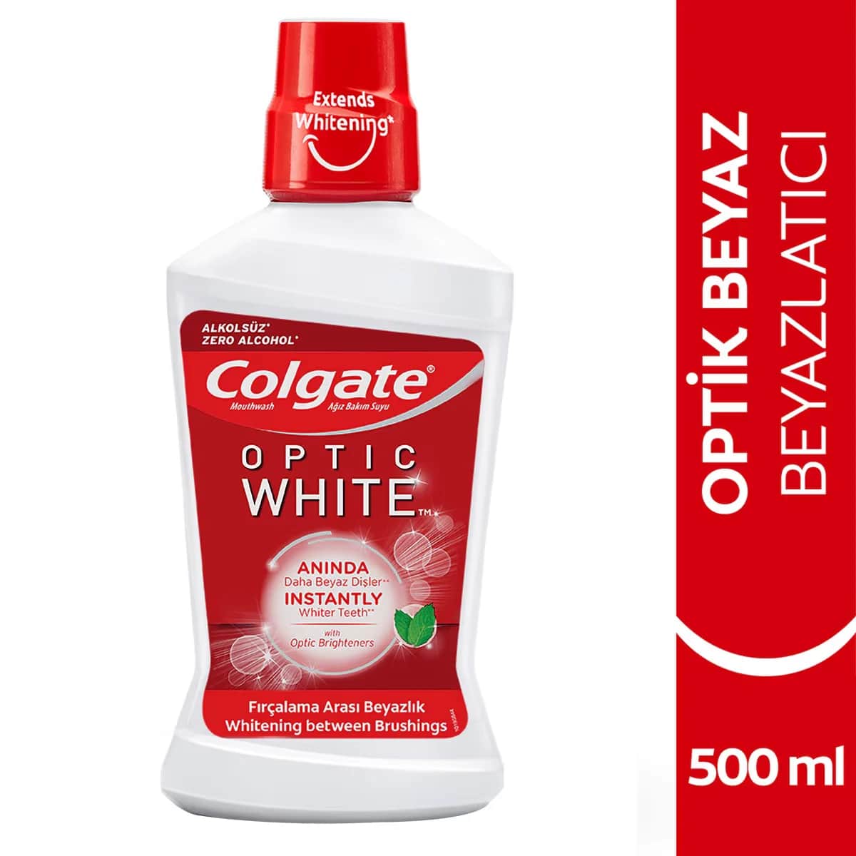 Colgate كولجيت ماء أوبتيكال وايت للعناية بالفم خالي من الكحول ٥٠٠ مل