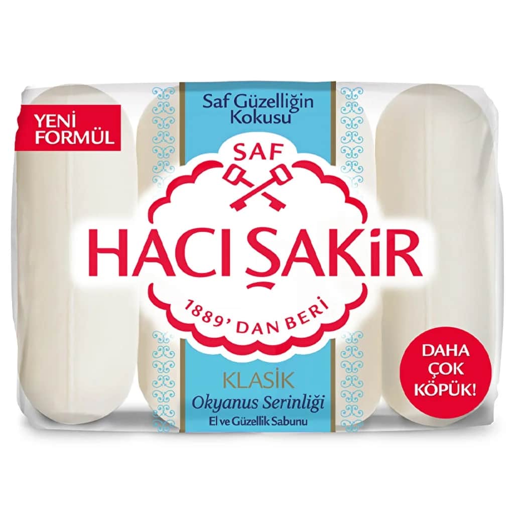 صابون هاسيساكير كلاسيك انتعاش المحيط 4 × 70 غرام Hacı Şakir