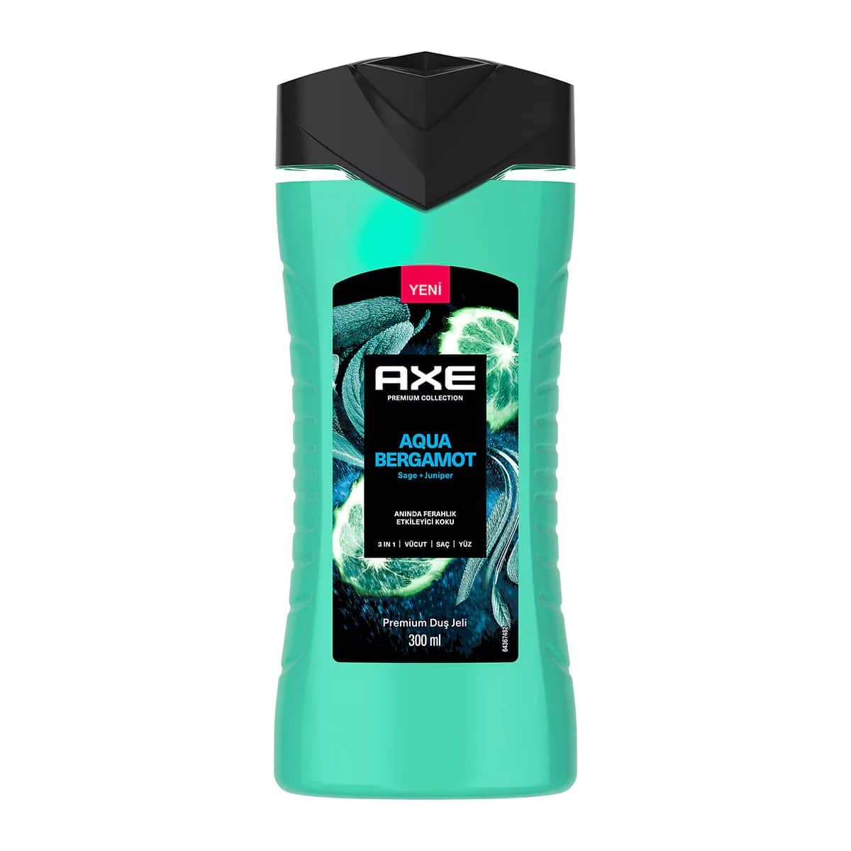 Axe جل استحمام أكس بريميوم كوليكشن أكوا برغموت 3 في 1 للجسم والشعر والوجه 300 مل