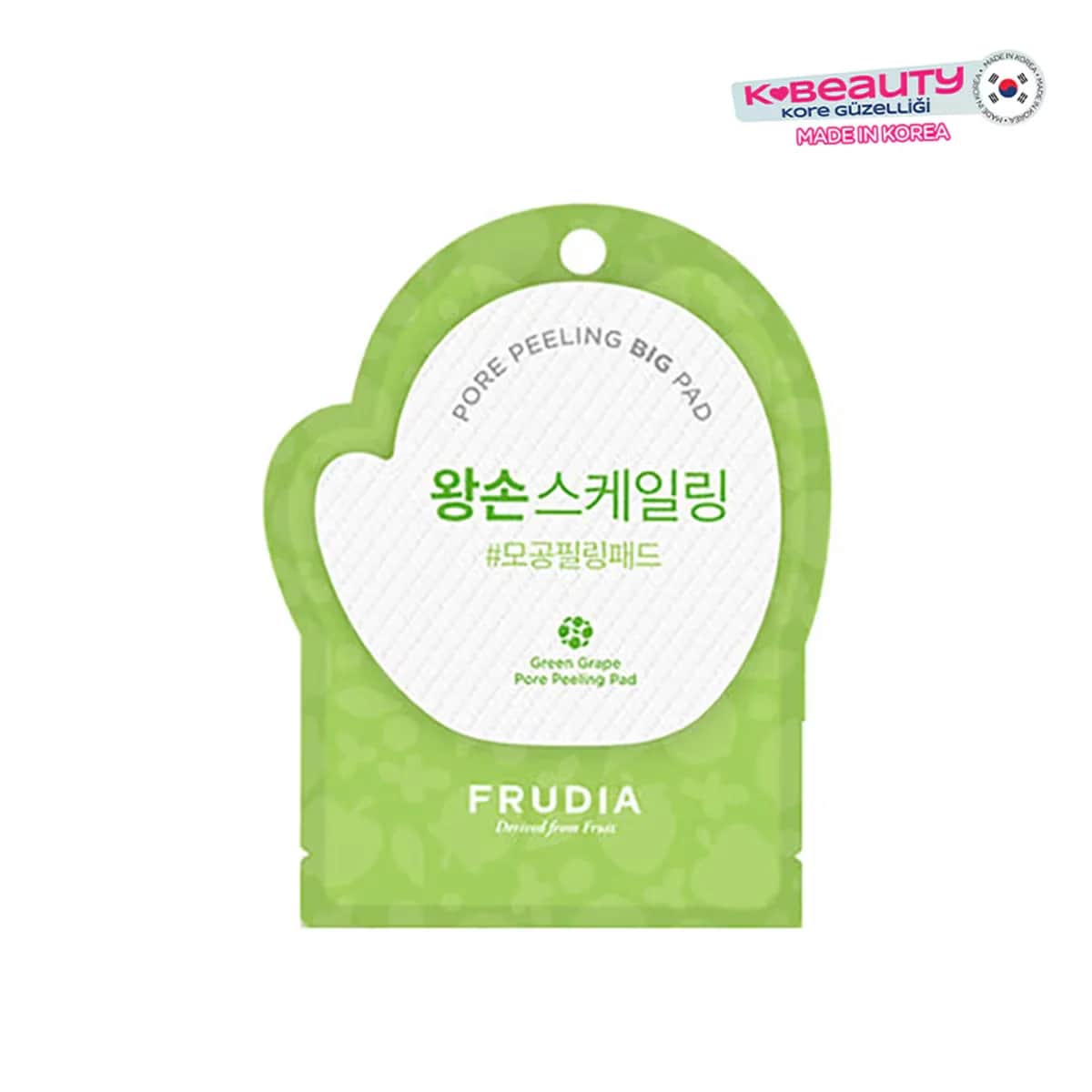 Frudia فروديا وسادة تقشير المسام بخلاصة العنب الأخضر للتحكم في المسام قطعة واحدة
