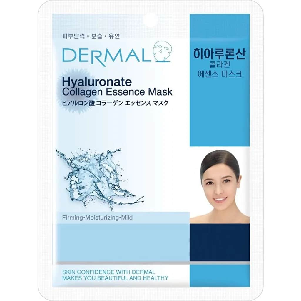 Dermal قناع الكولاجين بحمض الهيالورونيك الجلدي 23 جرام