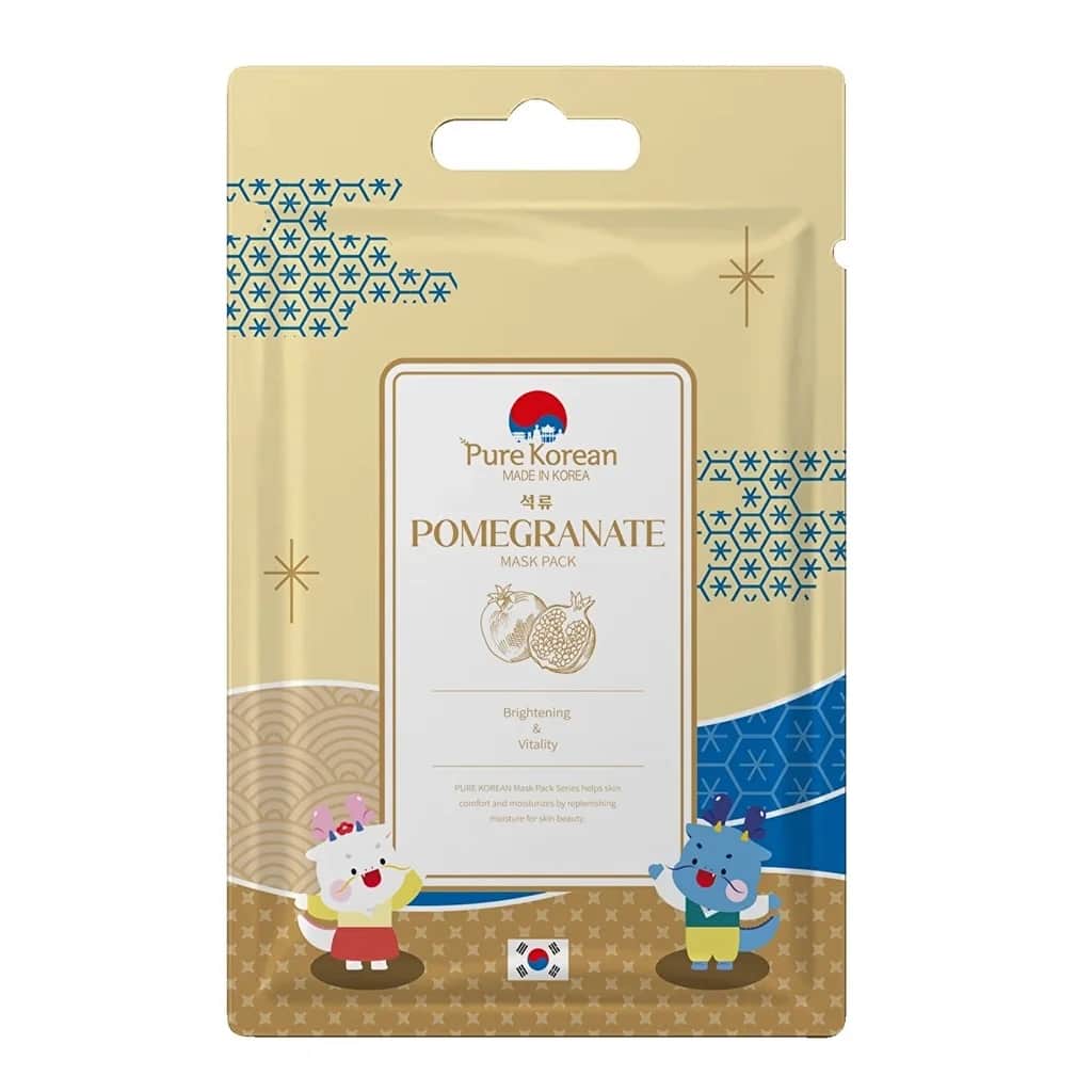 Pure Korean قناع الوجه الكوري الخالص من الرمان