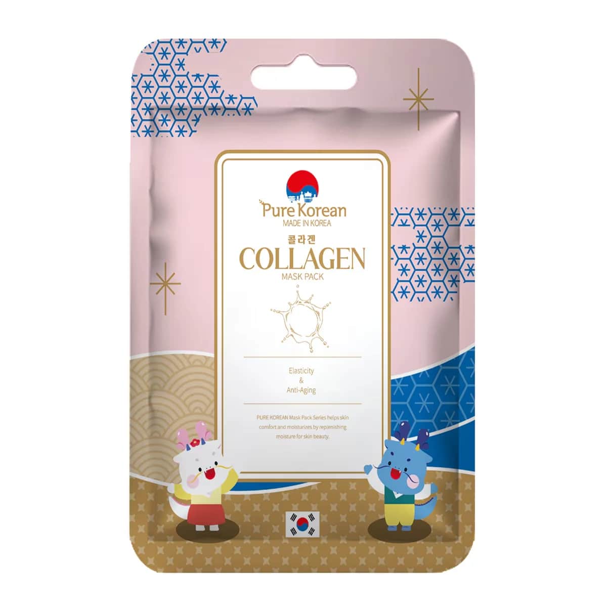 Pure Korean قناع الوجه بالكولاجين الكوري النقي