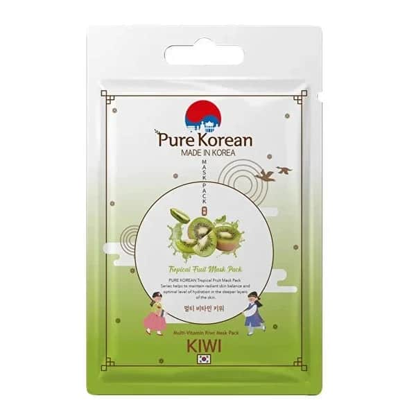 Pure Korean قناع الكيوي الكوري الخالص متعدد الفيتامينات، قطعة واحدة