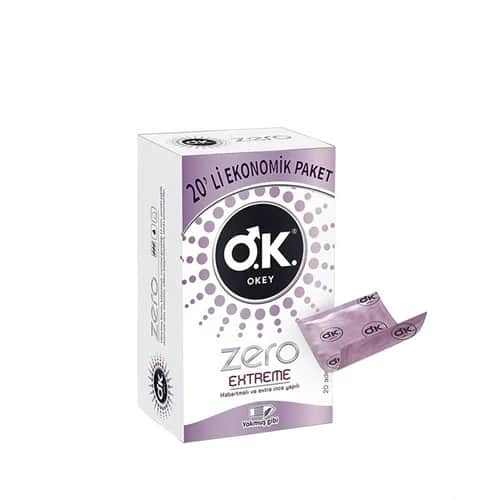 Okey واقي ذكري أوكي زيرو إكستريم 20 قطعة
