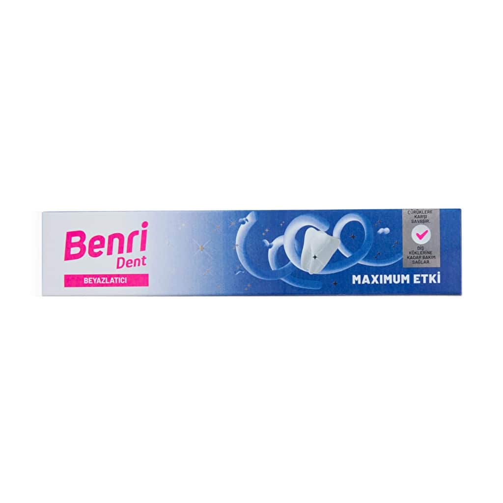 Benri Dent Whitening Toothpaste with Fluoride &amp; Clove Oil 75ml