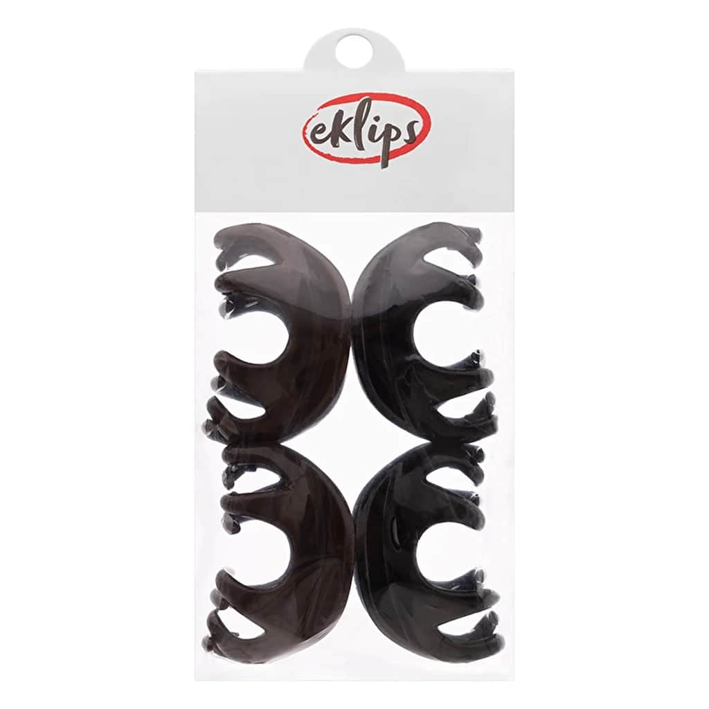 إكليبس مشبك قفل أسود بني 4 قطع Eklips