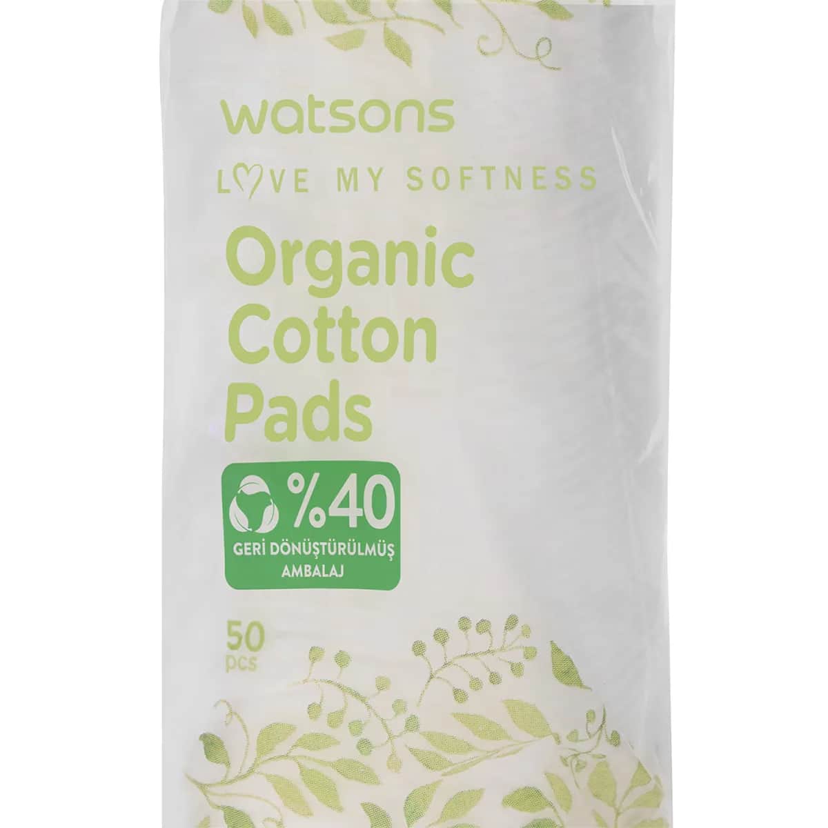 Watsons قطن مكياج دائري عضوي من واتسونز، 50 قطعة