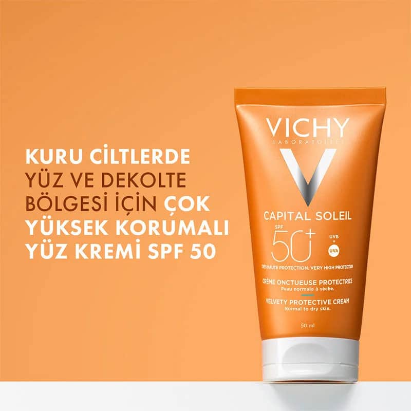 Vichy كريم فيشي كابيتال سوليل للوقاية من الشمس بعامل حماية 50+، 50 مل