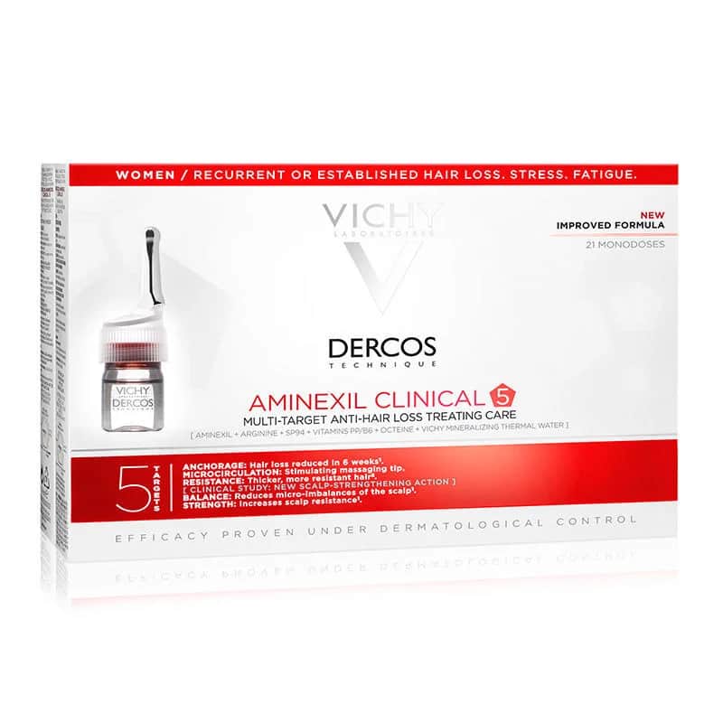 Vichy Dercos Aminexil Clinical 5 Serum gegen Haarausfall für Frauen