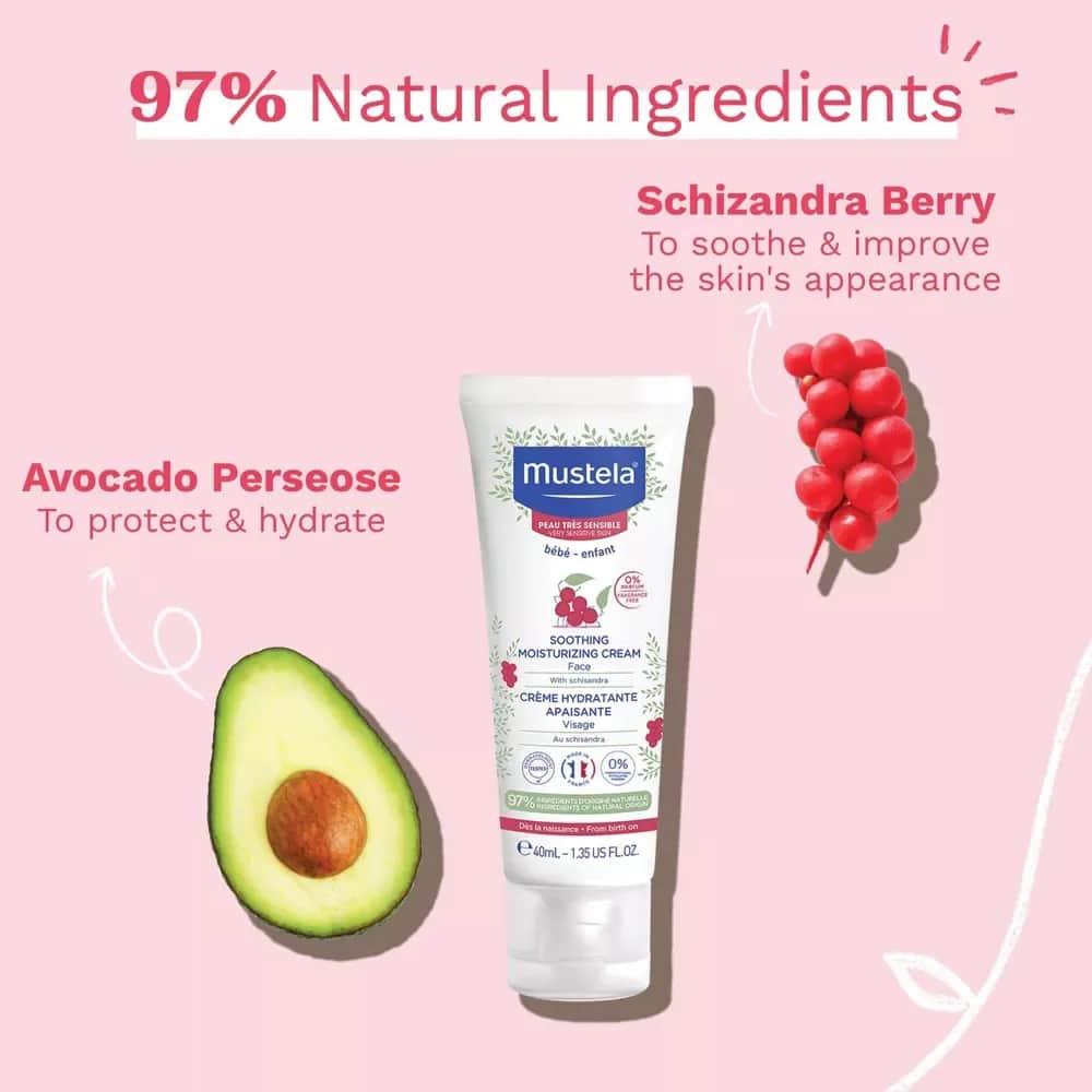 Mustela كريم موستيلا المرطب والمهدئ 40 مل