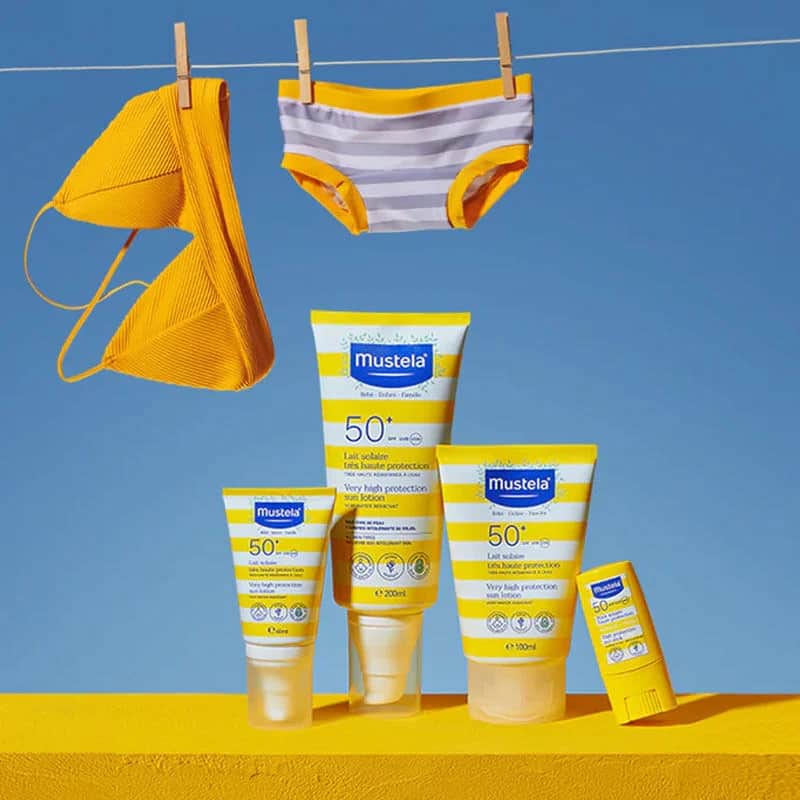 Mustela لوشن موستيلا للحماية العالية من الشمس بعامل حماية 50+، 40 مل
