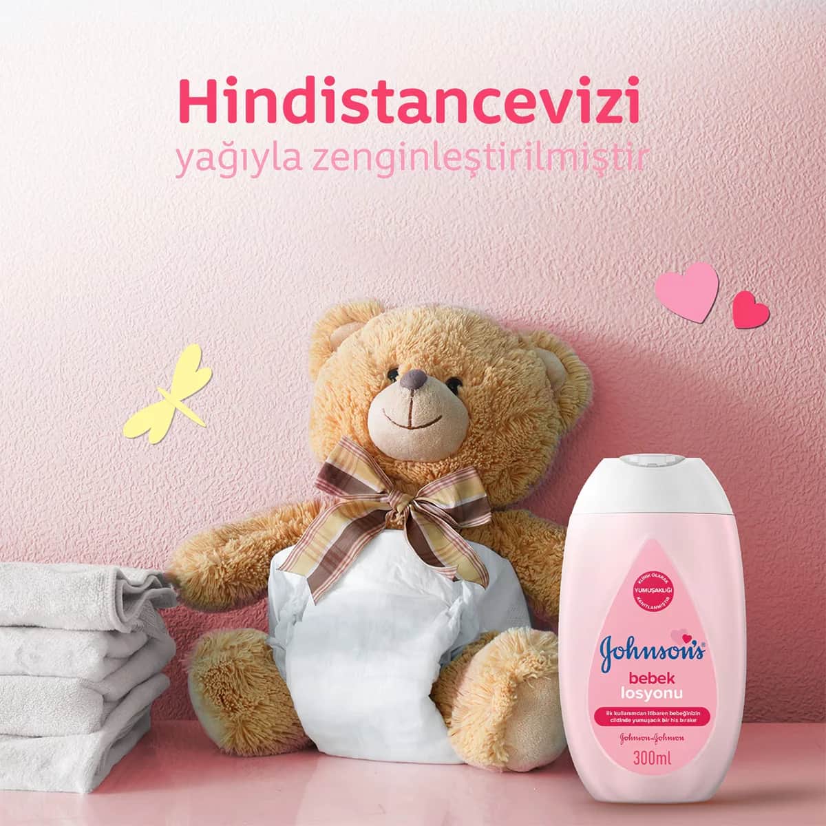 Johnson's Baby Lotion 300ml - Sanft, Nährend &amp; Farbstofffrei