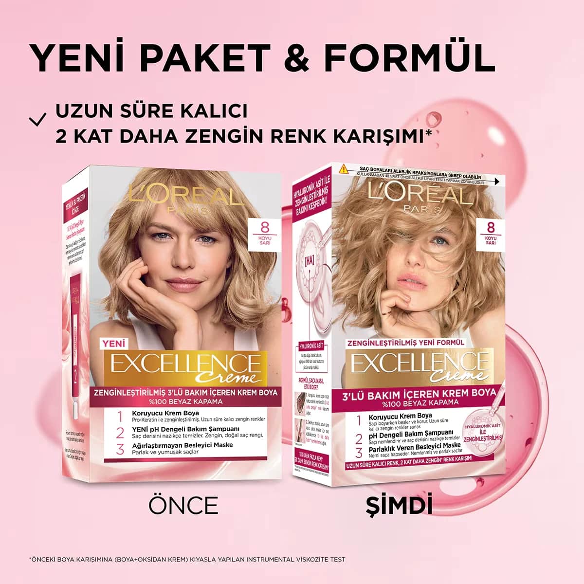 L'Oreal Paris صبغة شعر لوريال باريس إكسلنس كريم 8 أشقر غامق