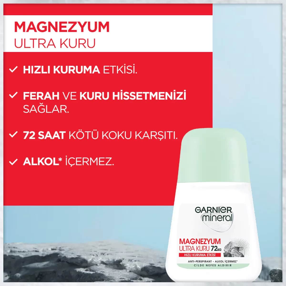 Garnier Mineral Magnesium Ultra Dry Roll-On 50ml