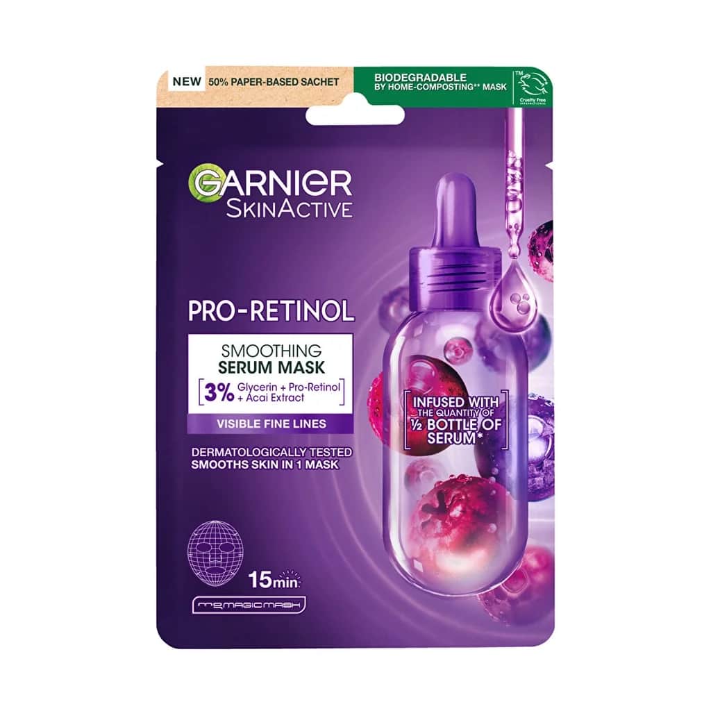 Garnier قناع غارنييه برو ريتينول لتنعيم البشرة
