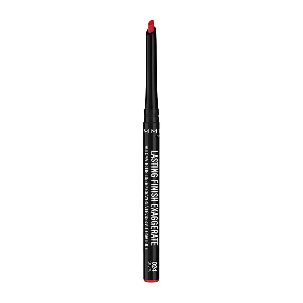 Rimmel London قلم تحديد الشفاه التلقائي لاستينج فينيش إكساجيرييت من ريميل لندن أحمر ديفا