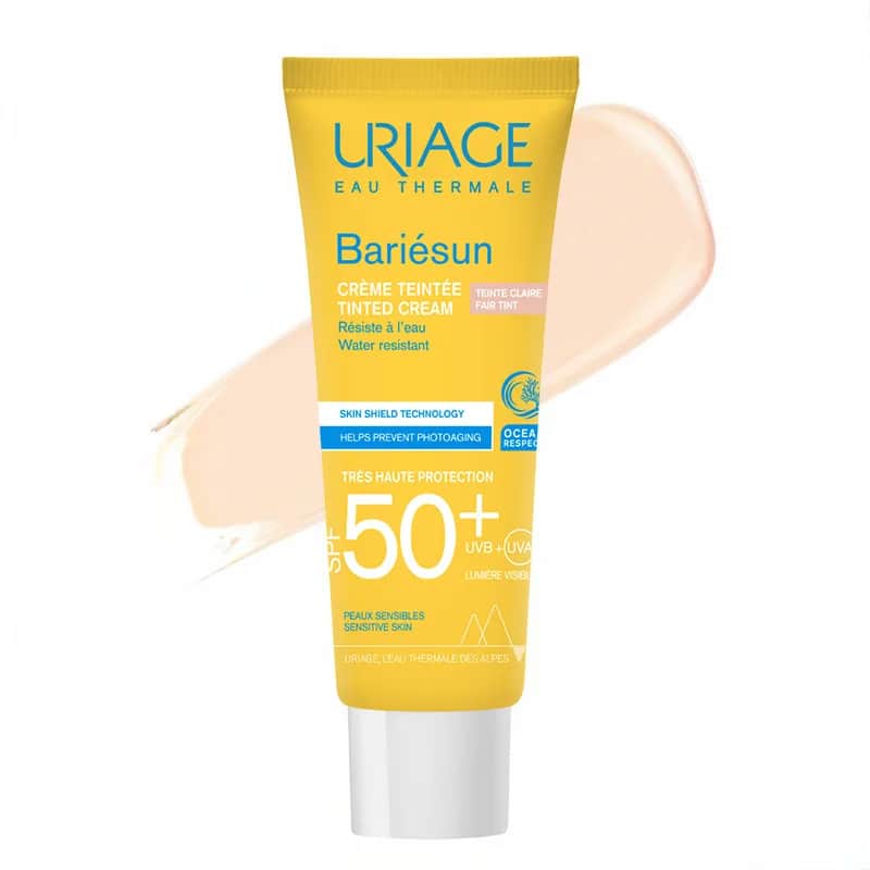 Uriage كريم واقي من الشمس ملون يورياج باريسن بعامل حماية 50+، 50 مل فاتح