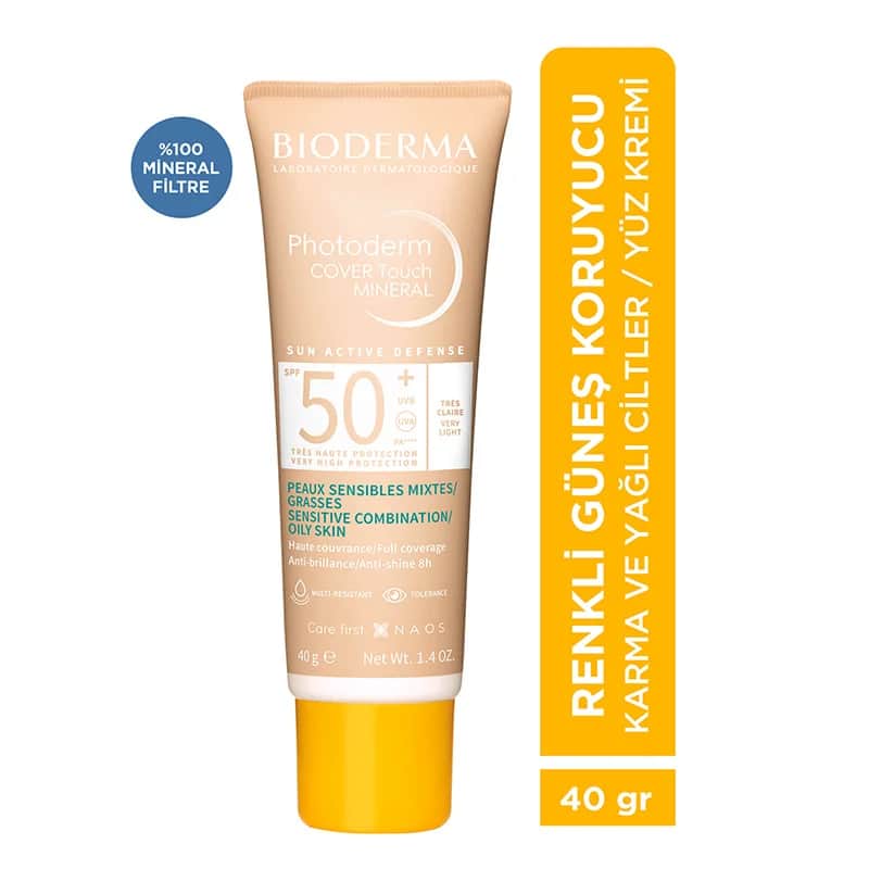 Биодерма Фотодерм Ковер Тач Минерал SPF50+ 40 г - Очень светлый