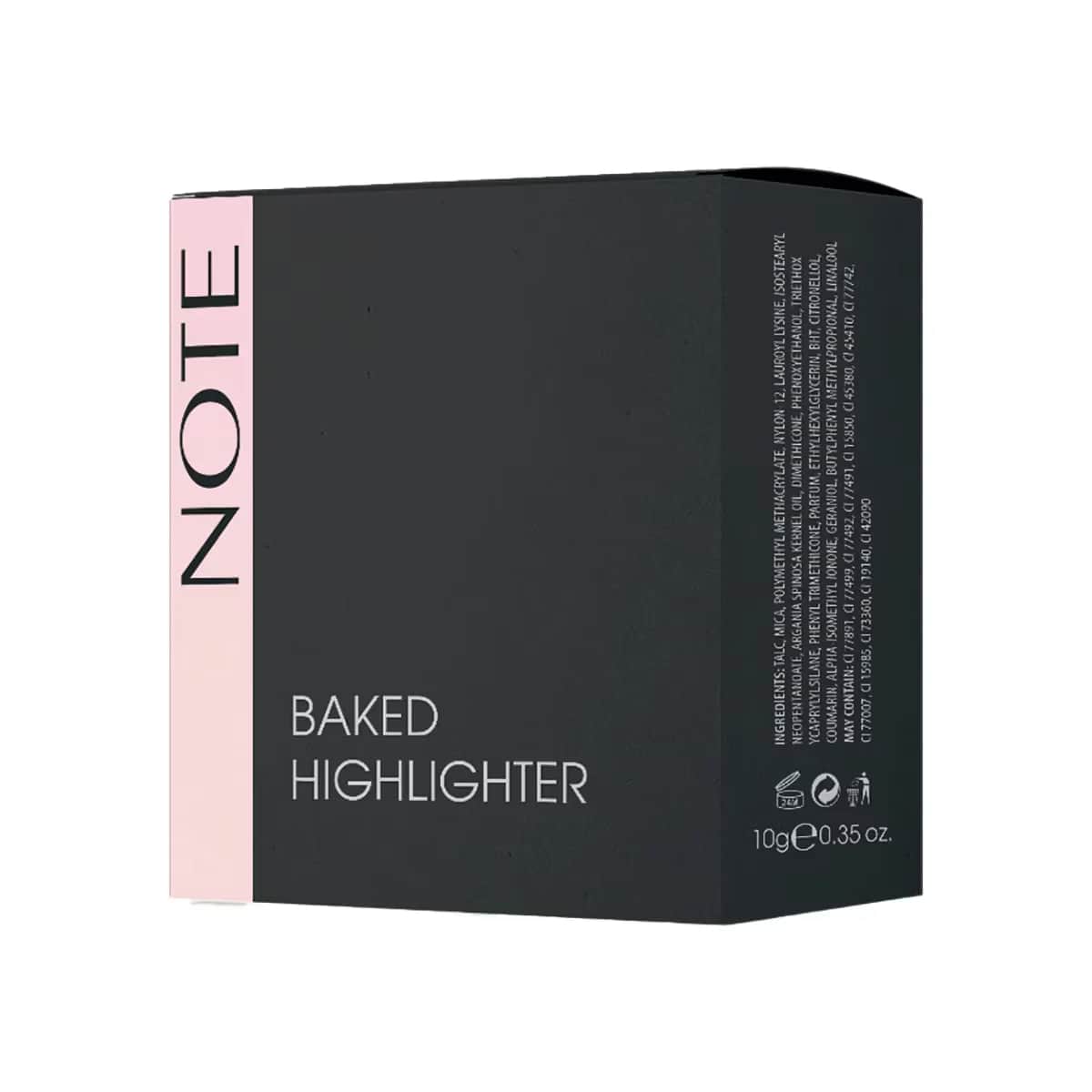 Note Baked Highlighter 01 Mondlicht - Strahlendes Glow-Make-up