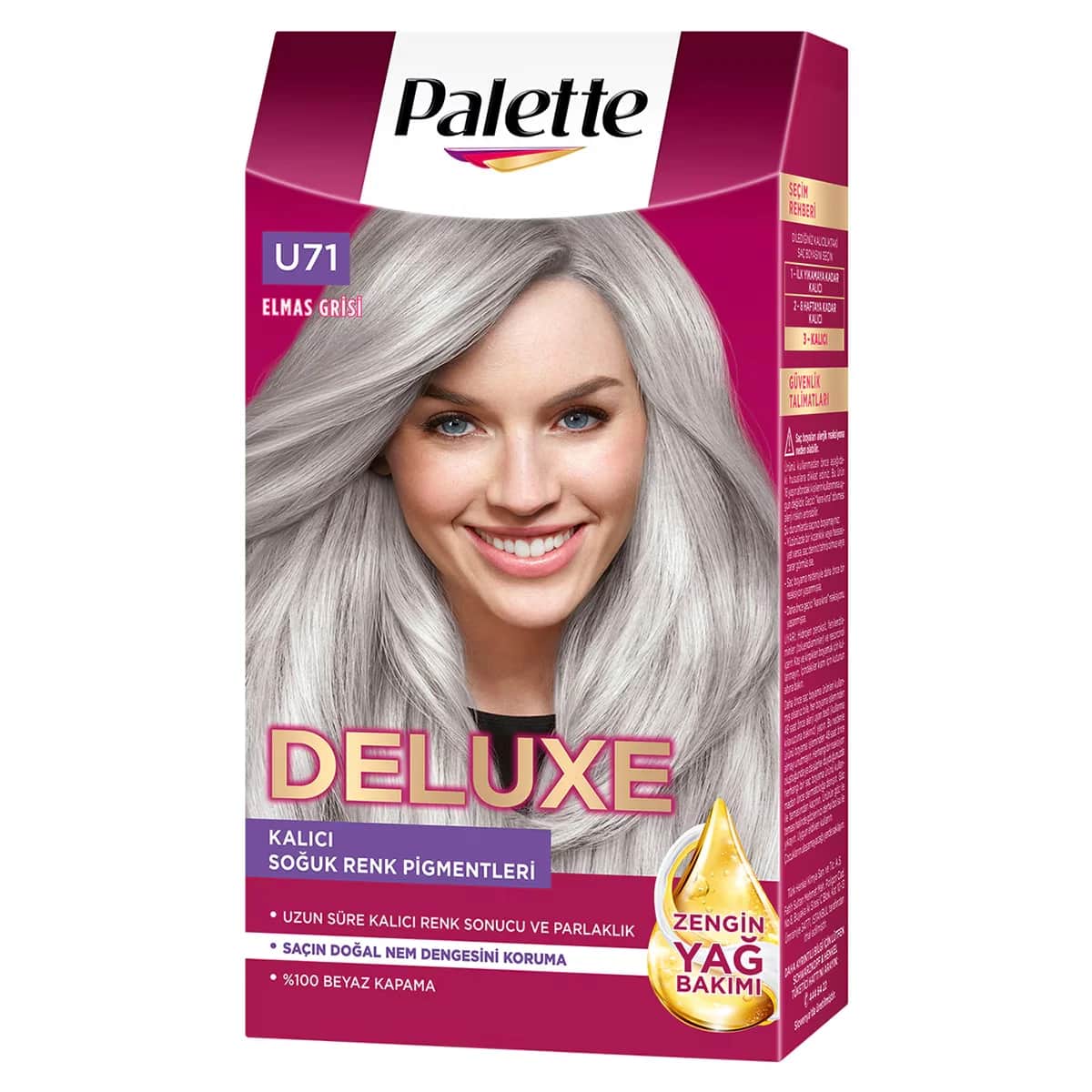 Краска для волос Palette Deluxe Дымчатый серый № U71 50 мл