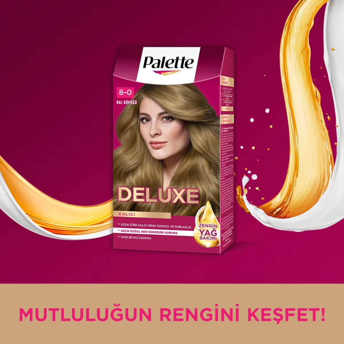 Краска для волос Palette Deluxe Пена Медный 8-0 1 шт
