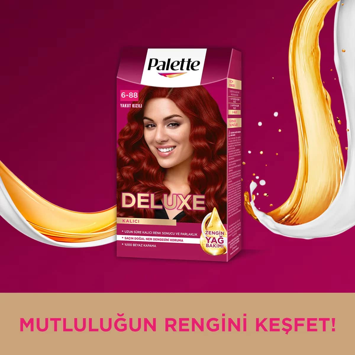 Краска для волос Palette Deluxe Рубиновый красный № 6-888