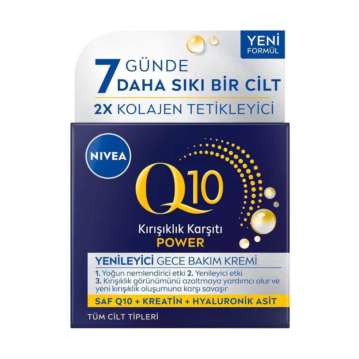 Nivea Q10 Anti-Falten Nachtcreme - Festigend &amp; Feuchtigkeitsspendend 50ml
