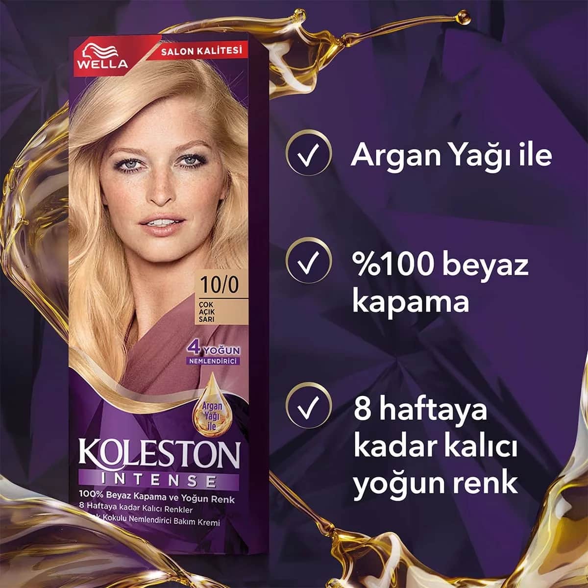 Краска для волос Wella Koleston Интенсивная 10/0 Очень светлый блондин