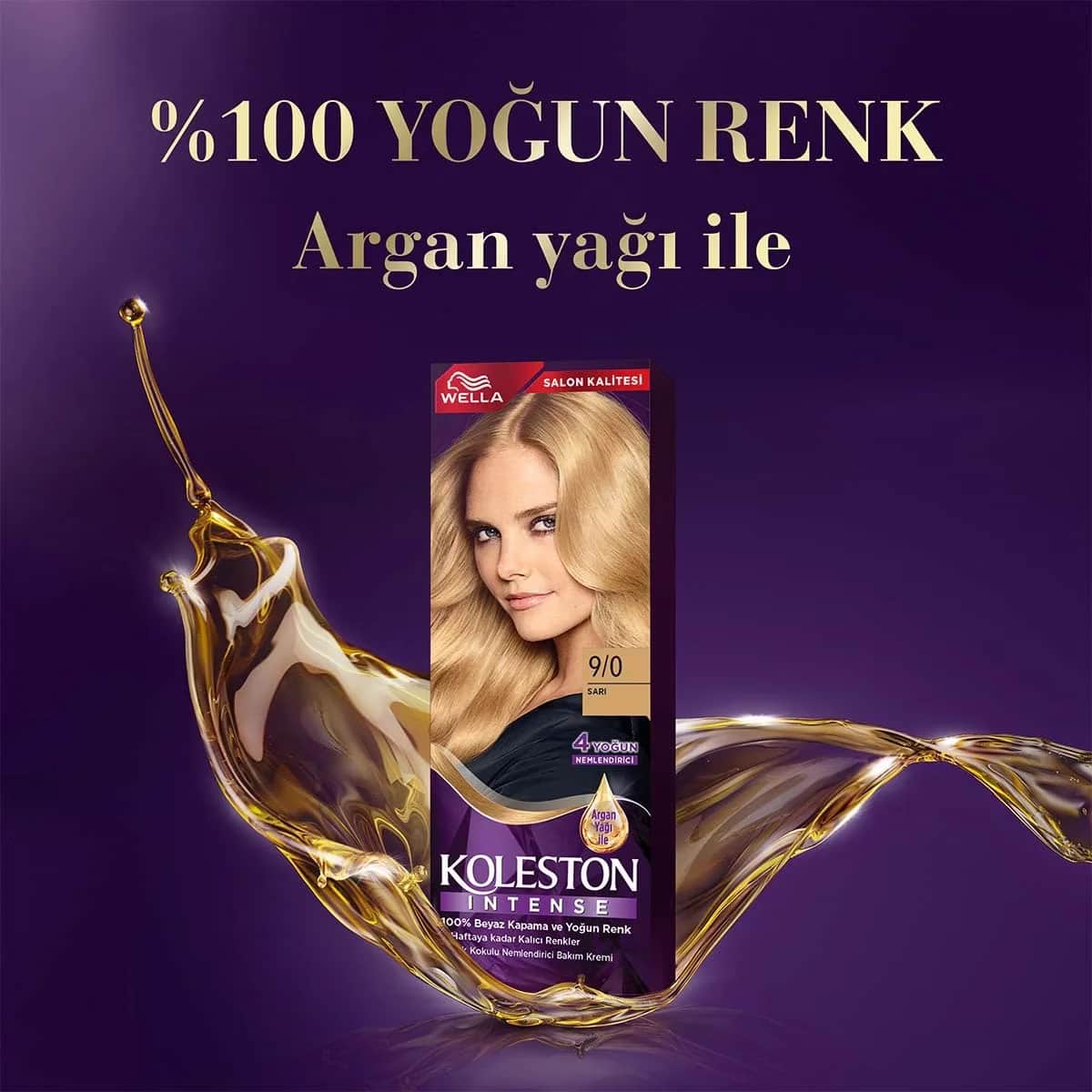 Краска для волос Wella Koleston Интенсивная 9/0 блондин