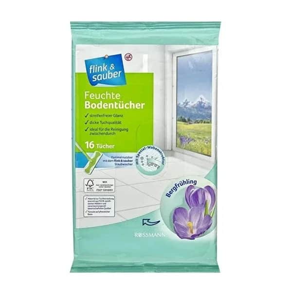 Flink &amp; Sauber Wet Area Cloth Mountain Breeze 16 pcs