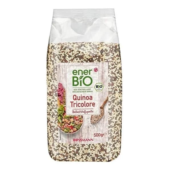 enerBiO Organic Tricolor Quinoa 500g - Vegan &amp; Gluten-Free
