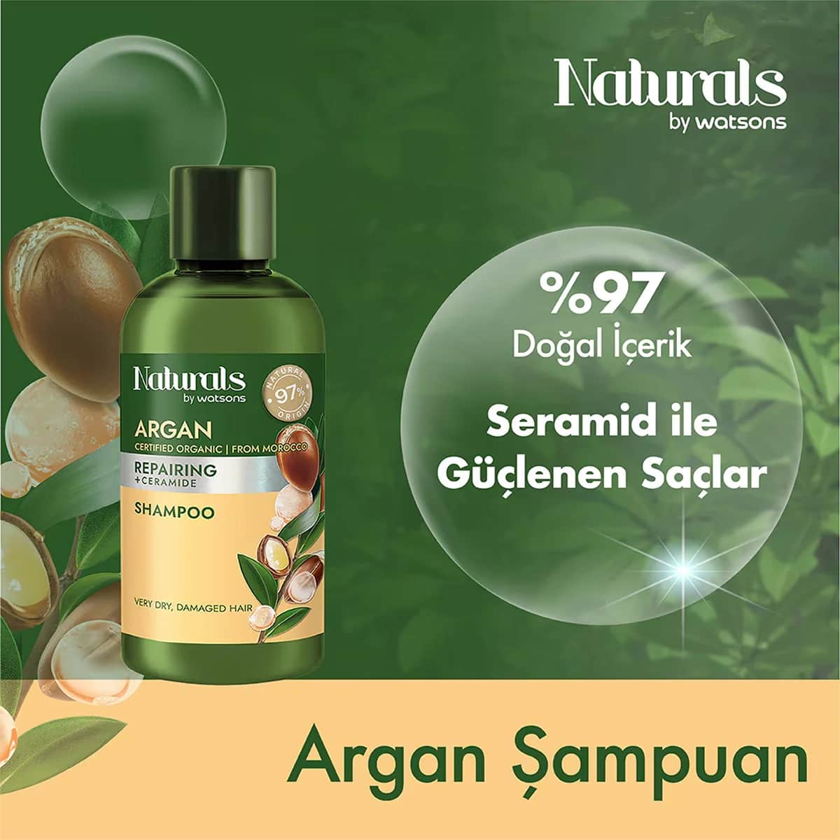 Naturals By Watsons Argan Shampoo 100 ml