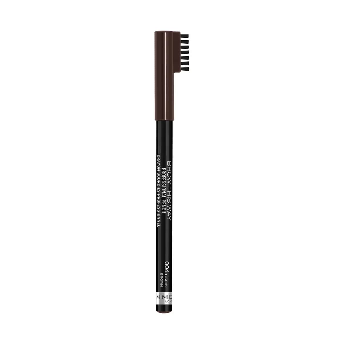 Rimmel London قلم حواجب احترافي من ريميل لندن 004 أسود بني