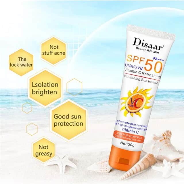 Крем для загара SPF 50 с витамином C, 50г от Desar