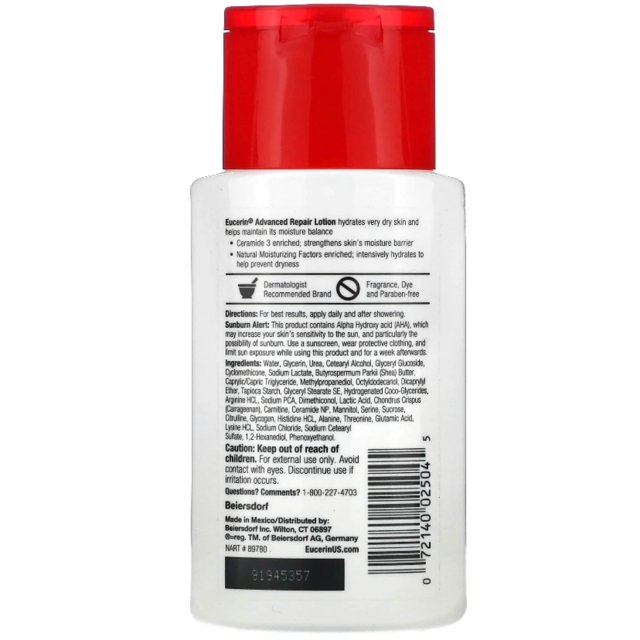 Eucerin Advanced Repair Duftfreie Creme 89 ml