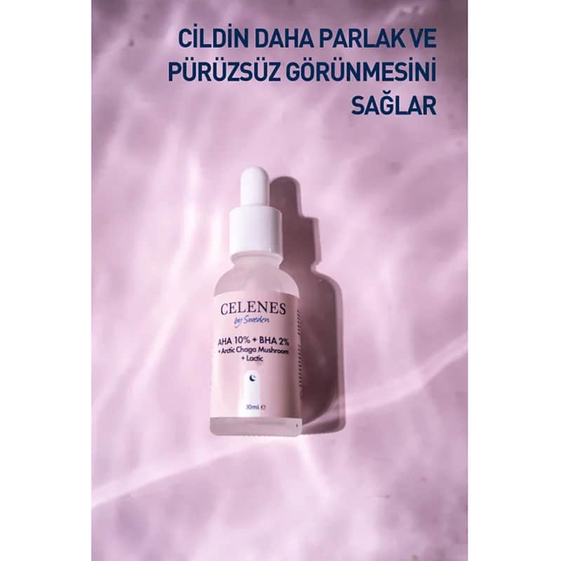 سيلينز AHA + BHA + لاكتين + فطر تشاجا القطبي 30 مل Celenes