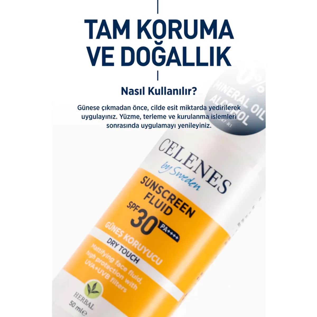 كريم شمس عشبي جاف من سيلينز SPF30 50 مل Celenes