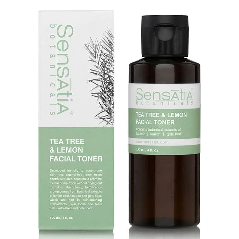 Sensatia Botanicals تونيك الوجه بخلاصة شجرة الشاي والليمون من سينساتيا بوتانيكالز، 120 مل