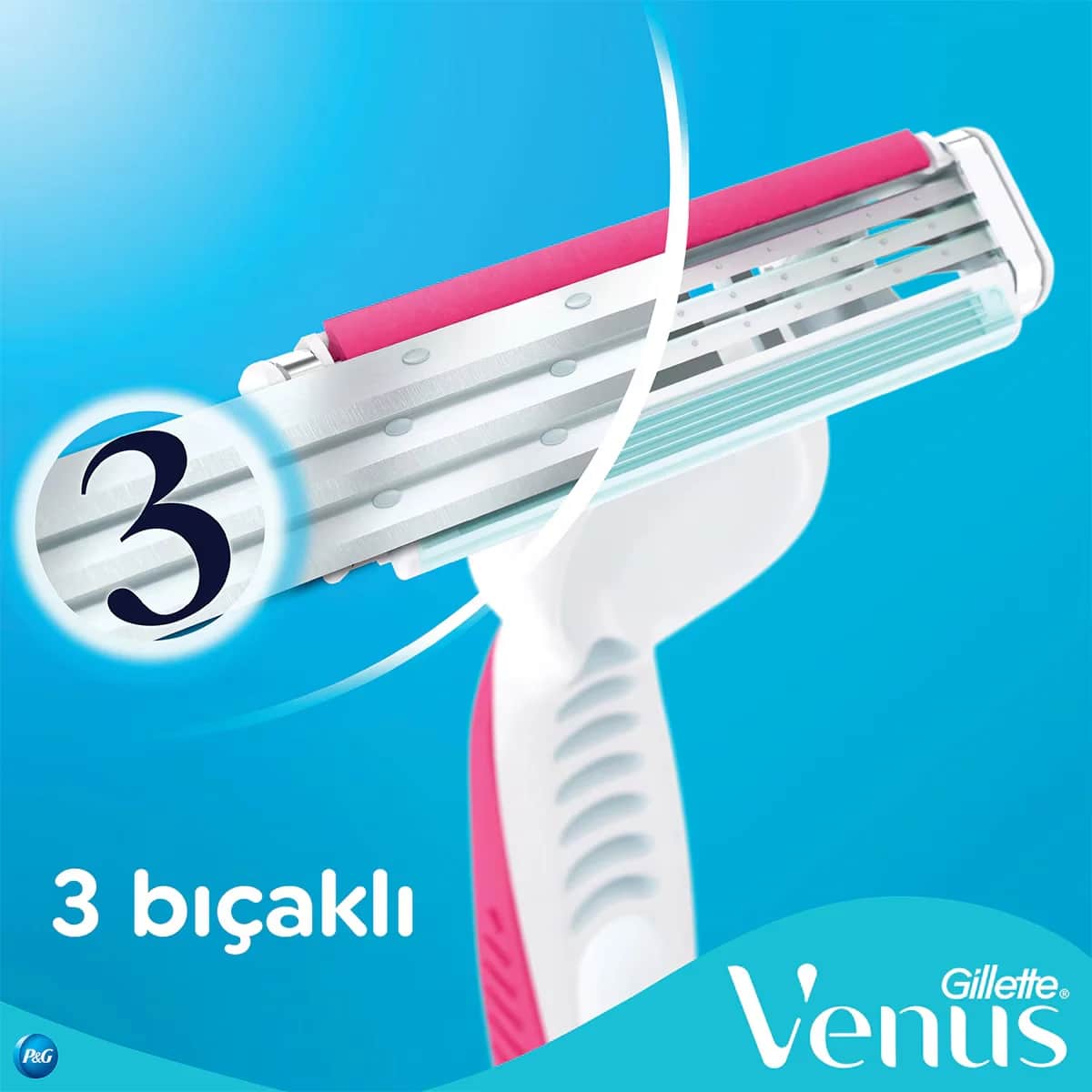 Gillette ماكينة حلاقة جيليت فينوس الملونة للنساء للاستخدام مرة واحدة، 4 + 2 قطعة