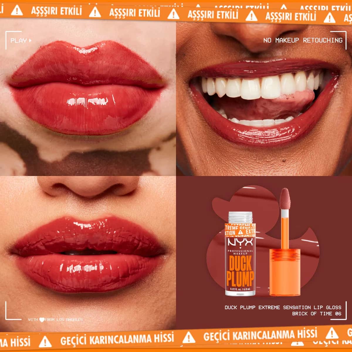 NYX Duck Plump Lip Gloss 06 Brick Of Time