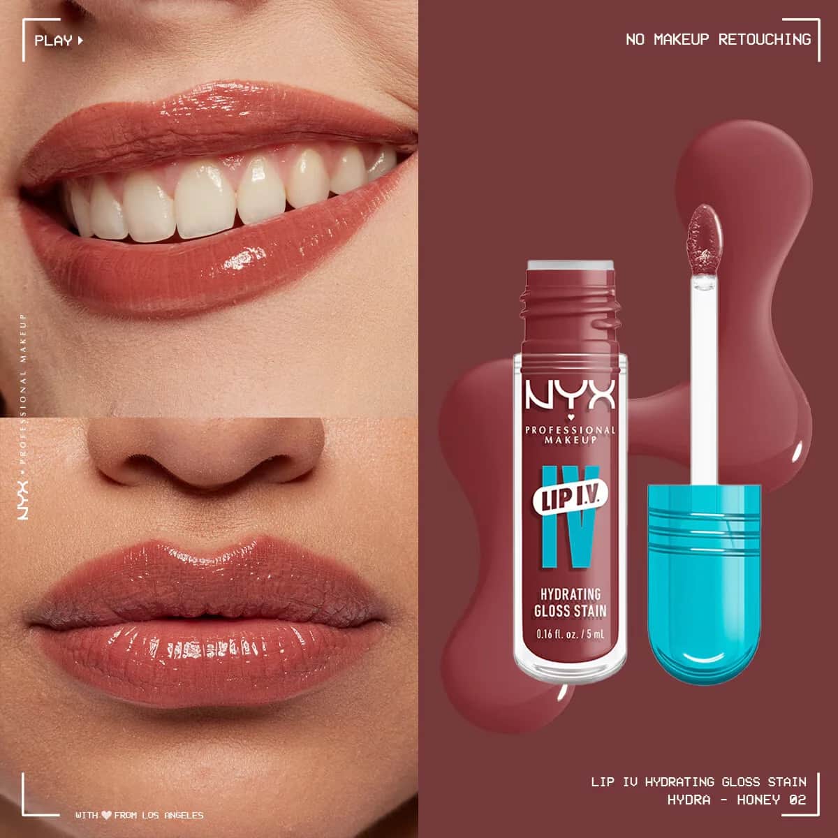 NYX Lip I.V. Vitamin-Infused Gloss &amp; Tint - Lang anhaltende Hydratation