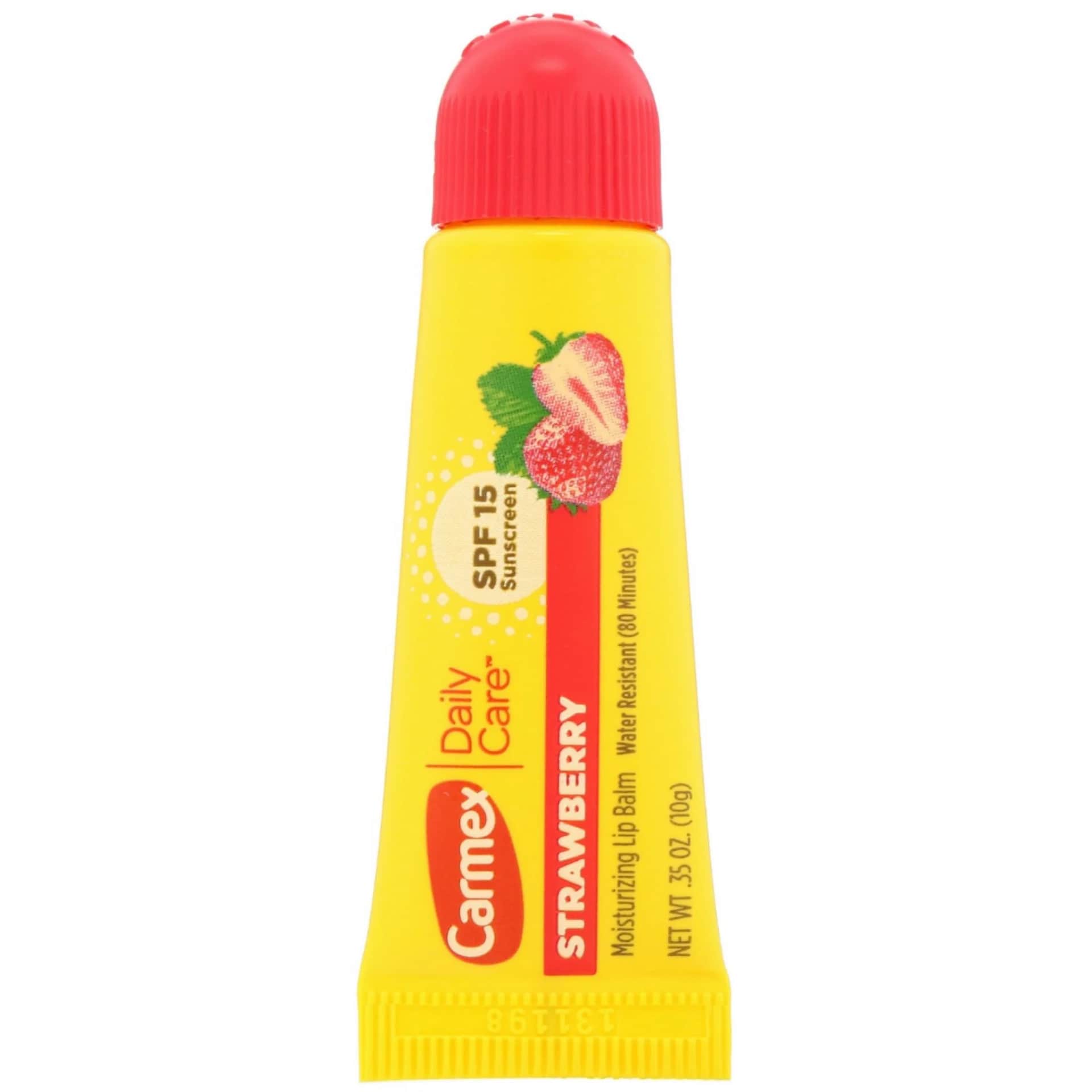 Carmex Strawberry Lip Balm Stick SPF 15 - 10g Moisturizer