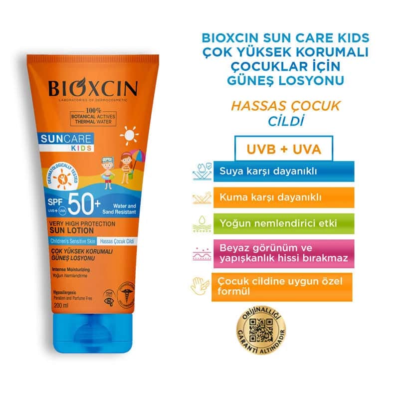 لوشن واقي شمس للأطفال SPF 50+ 200 مل من بيوكسين Bioxcin