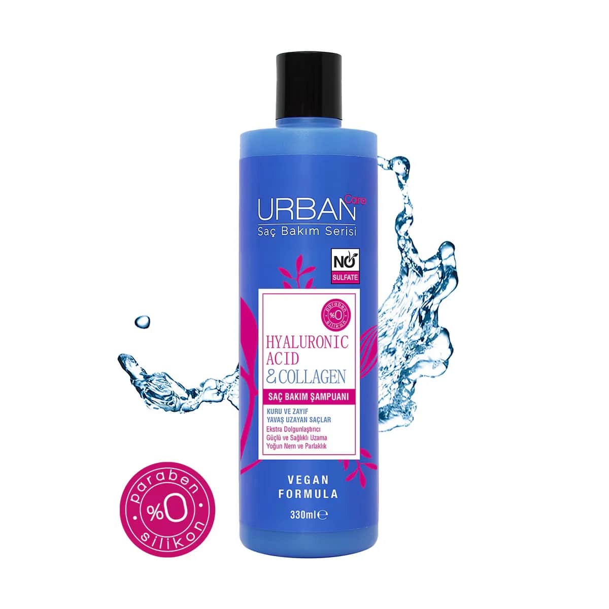 Urban Care Hyaluronsäure &amp; Kollagen Sulfatfreies Shampoo 330 ml