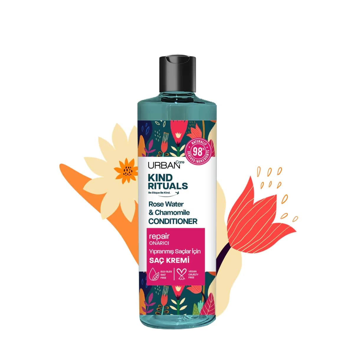 Кондиционер для волос Urban Care Kind Rituals с розовой водой 250 мл