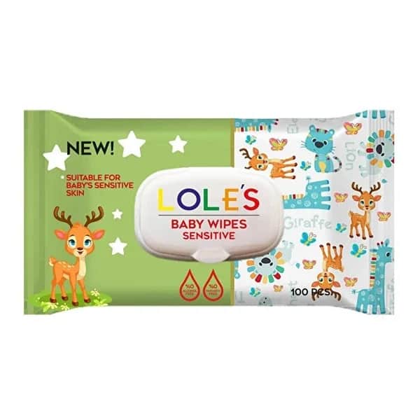 Lole's Sensitive Baby Wipes 100's - Moisturizing &amp; Odor-Free