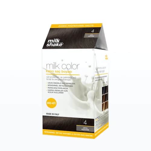 Milchshake Permanente Haarfarbe Mittelbraun 4